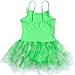 BAOHULU Girls Camisole Butterfly Tulle Ballet Leotard Tutu Dance Dress B092_Green_XL