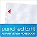 Ampad Graph-Ruled Refill Sheets for Ampad Versa Crossover Notebook, Letter-Sized, White, 40 Sheets (25-619)