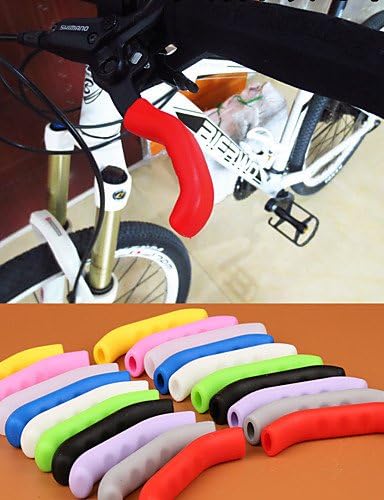 High Quality Antiskid MTB Mountain Bike Brake Lever Silicone Grip Road Track Bicycle TT Rest Handlebar Silicone Grip , blue