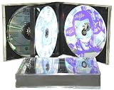 5 TRIPLE CD THICK / CHUBBY JEWEL CASES #CD3R24DG - Holds 3 CDs! 24mm Thick (3CD, Boxes)