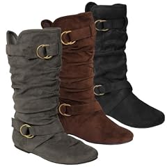 Cheap Product Brinley Womens Strappy Detail Slouch Boot