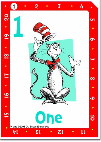 Eureka Dr. Seuss Jumbo Flashcards, Numbers (480425)