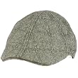 Men's Wool Blend Winter Duck Bill Curved Ivy Cabby Driver Plaid Hat Cap Gray