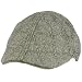 Men's Wool Blend Winter Duck Bill Curved Ivy Cabby Driver Plaid Hat Cap Gray