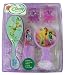 Disney Fairies Hair Care Set - 5pcs Tinker Bell Hair Brush and Accessories