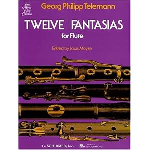 Twelve Fantasias for Solo Flute (Woodwind Method) by Philipp Telemann Georg