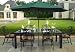 New 2010 13' Green Patio Umbrella Wooden Market Umbrella Patio Furniture