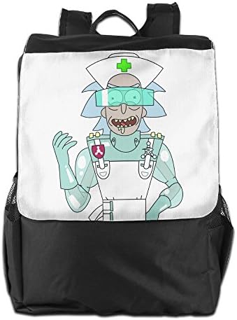 YUVIA Rick And Morty Men's&amp;Women's Sports Hiking Outdoor Students School Gym Workout Travel Journey Business Trip Backpack