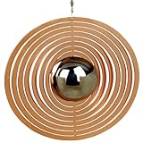 Red Carpet Studios Geo Figure Spinner, Plated Gazing Ball, 10-Inch Diameter