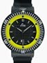 Laco black PVD "Navy Technics" automatic wind dive watch, ref. 861505 - Yellow