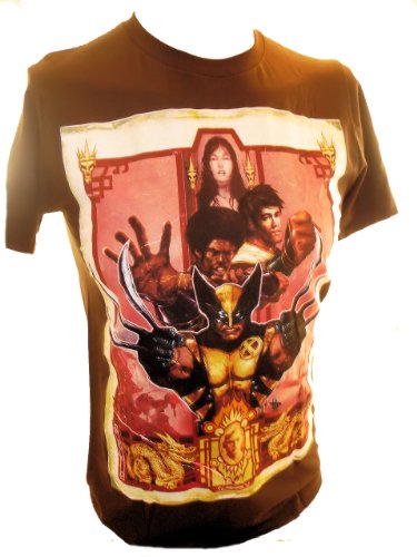  Wolverine (Marvel Comics) Mens T Shirt - Wolverine Kung Fu Graphics