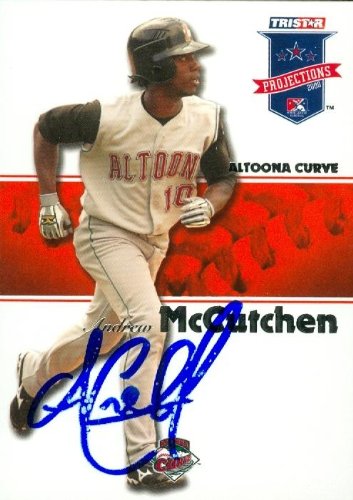 Andrew McCutchen Autographed/Hand Signed MLB Baseball Card (Pittsburgh Pirates) 2008 Tristar #132