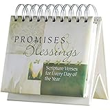 DaySpring Promises and Blessings, DayBrightener Perpetual Flip Calendar, 366 Days of Inspiration (16766)