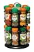 Premier Housewares Pack 16 Bottles Schwartz Spices with Free 2-Tier Spice Rack, Black Chrome Effect