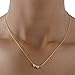 Humble Chic Women's Tiny Heart Trio Necklace Delicate Dainty Triple Pendant Necklace