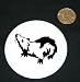 3 button / pin printed with ehrenberg, procavia, habessinica