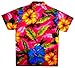 V.H.O Funky Hawaiian Shirt, Bigflower, Pink, XXL