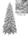 6.5' Downswept Silver Tinsel Noble Pine Slim Artificial Christmas Tree - Unlit