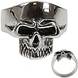316L CASTING STAINLESS STEEL SKULL RING WIDTH: 22mm