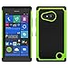 Microsoft Nokia Lumia 730 / 735 Case - Armatus Gear (TM) Slim Defender Hex Grid Hybrid Armor Case Impact Resistant Protector Cover For Nokia Lumia 730 / Lumia 735 - Green/Black