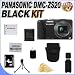 Panasonic Lumix DMC-ZS20 14.1 MP Digital Camera with 16x Wide Angle Optical Image Stabilized Zoom and Built-In GPS Function (Black) W/4GB SDHC Memory + Extra Extended Life DMW-BCG10 Battery + Deluxe Case w/Strap + Memory Card Wallet + USB Card Reader + Accessory Saver Bundle!