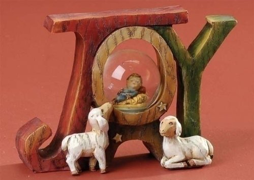 Pack of 3 Woodworks Joy with Baby Jesus Christmas Dome Figures Pack of 3 Woodworks Joy with Baby Jesus Christmas Dome Figures
