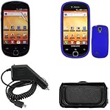 iNcido Brand Samsung Gravity Smart T589 Combo Rubber Blue Protective Case F ....