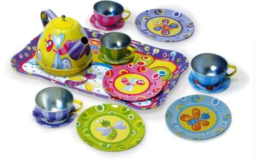 Vilac - 8155 - Poup�es - Coffret D�nette M�tal Pet. B�tes (Plateau)