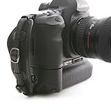 Genuine Leather Portable Personal Canon DSLR Wrist / Hand Grip Mount (Dovetail) with Microfiber Carrying Drawstring Pouch