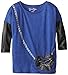 Jessica Simpson Big Girls' Kenzie Graphic T-shirt With Pleather Sleeve