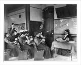 Historic Print (L): [A class in mathematical geography studying earth's rotation around the sun, Hampton Ins