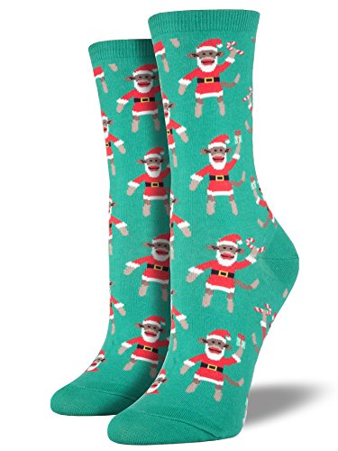 Socksmith Women's Santa Monkey Crew Socks