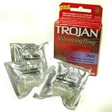 Trojan Duo Intense Stay Hard Cockring Vibrating Ring 4 Count
