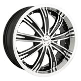 18x7.5 MPW Style MP108 (Black w Machined Face & Lip) Wheels Rims 5x112 120... by MPW