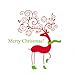 dzt1968 Wall Quotes Decal Wall Sticker Christmas Removable Vinyl Art Window Wall Sticker Decals Home Decor,Size: 4955cm