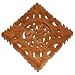 EXP Hand-carved 20" Camphor Wood "Symbol of Happiness" Wall Hanging