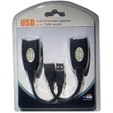 HDE USB over Cat5/5e/6 Extension Cable RJ45 Adapter Set
