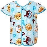 【90cmのみ】2015年 秋冬物 アンパンマン マシュマロフリース 総柄ベスト ANPANMAN サックス◇90cm