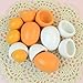 6pcs Wooden Easter Eggs Yolk Pretend Children Play Kitchen Game Food Kids Toy