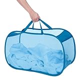 Pop & Fold Laundry Basket - Feel Good Blue by Whitmor