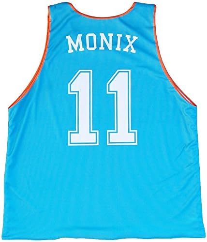Flint Tropics Monix #11 Basketball Reversible, Aqua and White, Youth Small
