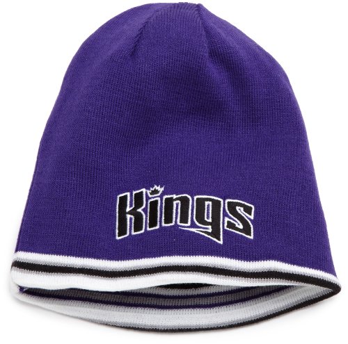 NBA Men's Reversible Knit Hat - Kc35Z, Sacramento Kings, One Size , Sacramento Kings , Black/Purple