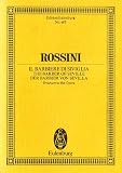 The Barber of Seville Overture. Miniature Score