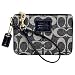 Coach Signature Wristlet Wallet Case Bag 41754 Denim
