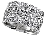 Diamond Round Band - Platinum, White or Yellow Gold 2.60 cts FREE GIFT BAG!