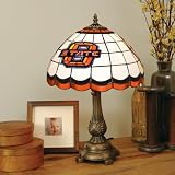 Oklahoma State Cowboys Desk Lamp - Tiffany Style NCAA College Athletics Fan Shop Sports Team Merchan
