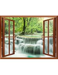 Home: Wall26? - Waterfall in Thailand /High Quality Removable Wall Sticker / Wall Mural - 24"x32"