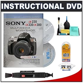 Magic Lantern Guide Book with DVD's for Sony Alpha A230/A330/A380 Digital SLR Cameras + Accessory Kit