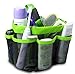 ONEVER Shower Caddy Tote, Quick Dry Hanging Shower Caddy Toiletry Organizer Cosmetic Storage Bags Basket Mesh Water Resistant for College Dorm Home Travel Gym Dorm Camping Bathroom - Green