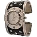Anaii Pink AP210 Rock Ladies Black Colour Cuff Clear Stones Diamante Watch